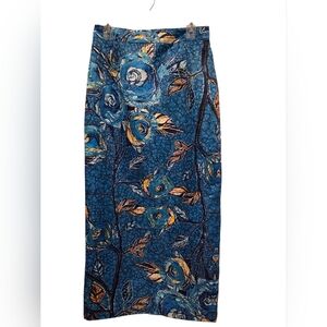 STYLEWE WOMEN'S STARRY NIGHT PRINT MIDI SKIRT SIZE LARGE NWT